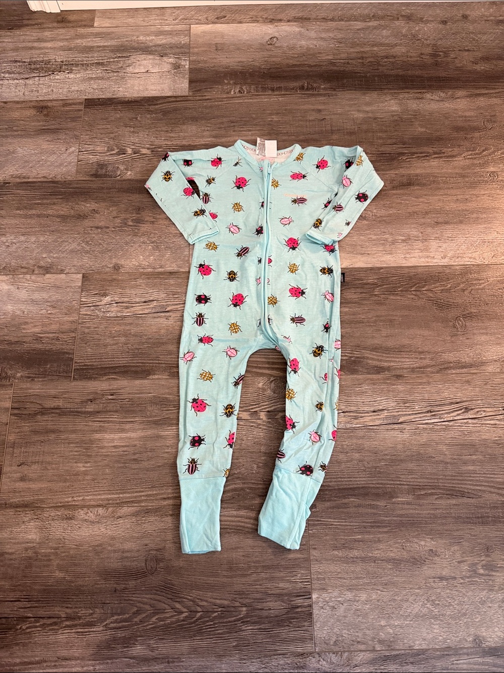 Bonds Mint Bug-Print Footless One-Piece Pajamas